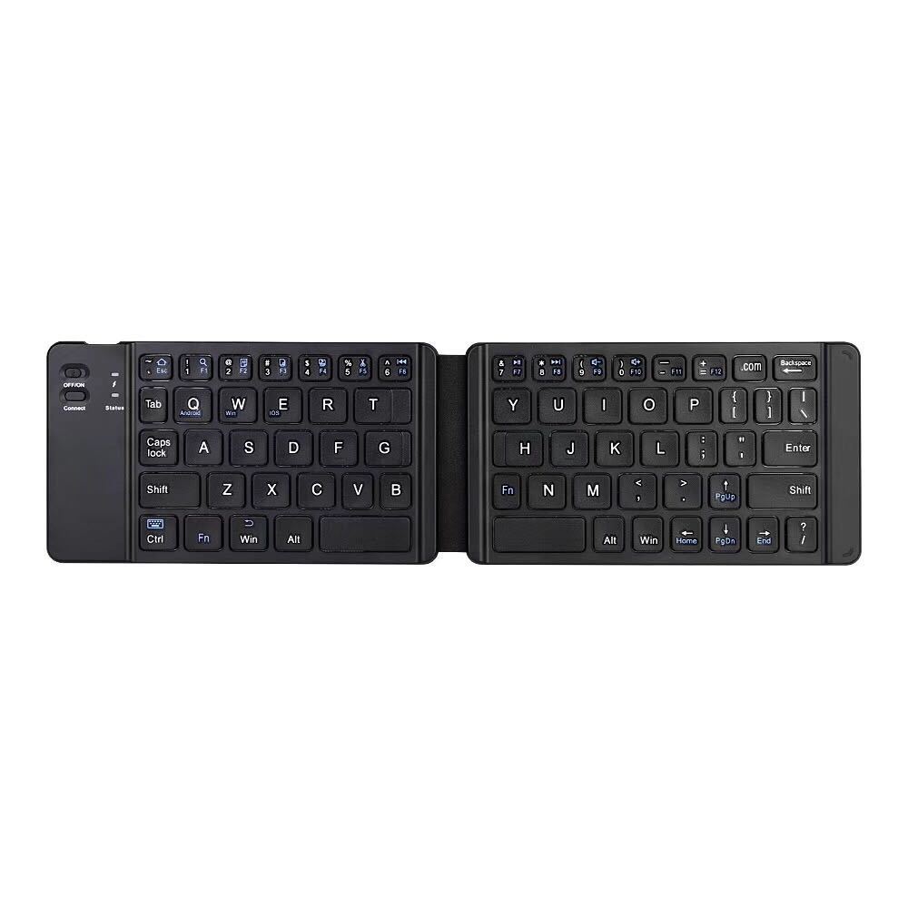 Foldable keyboard on a white background