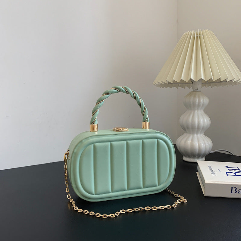 Chain Box Bag Women's Fashion Simple Portable Shoulder Messenger Bag - YAXSO