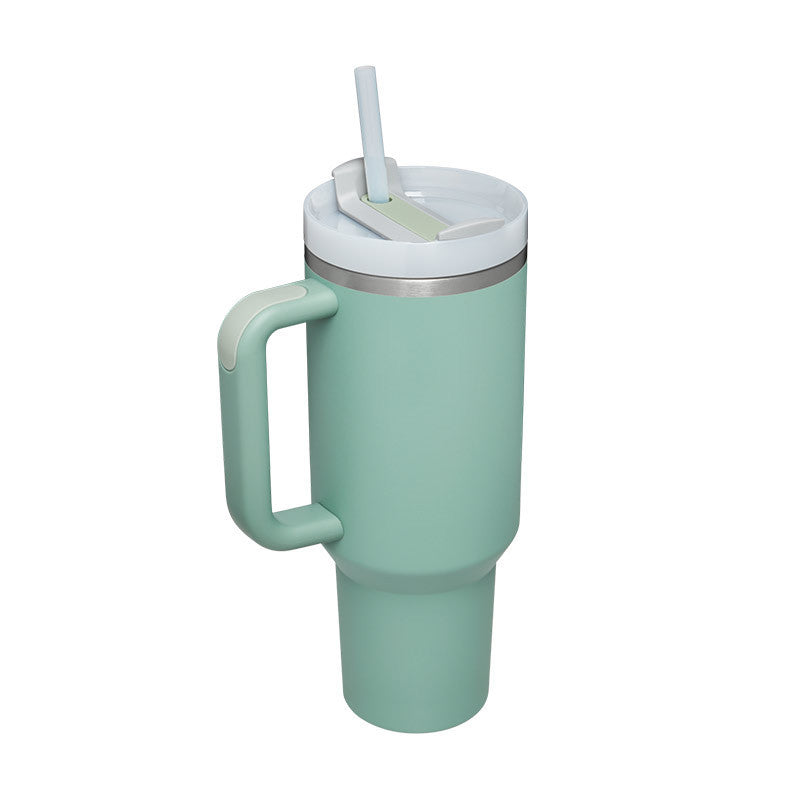 40 Oz Stainless Steel Tumbler – Insulated Travel Mug with Straw & Lid, Spill Proof