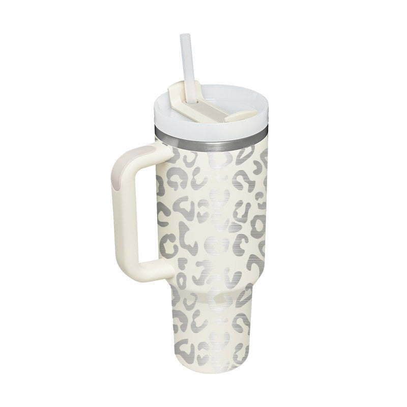 40 Oz Stainless Steel Tumbler – Insulated Travel Mug with Straw & Lid, Spill Proof