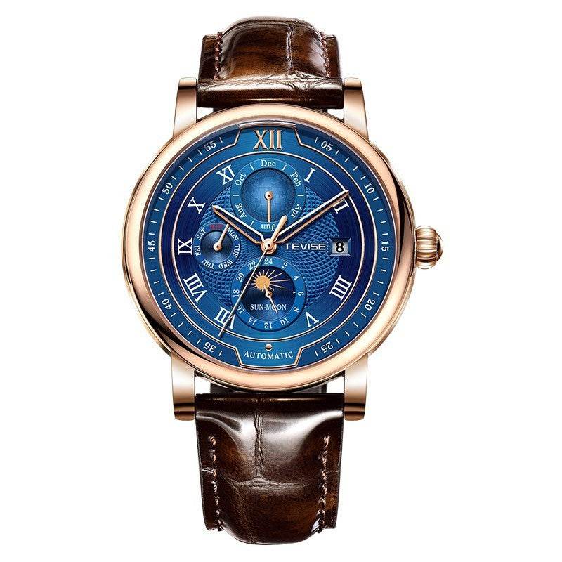 Men's Waterproof Moon Phase Automatic Mechanical Watch - YAXSO
