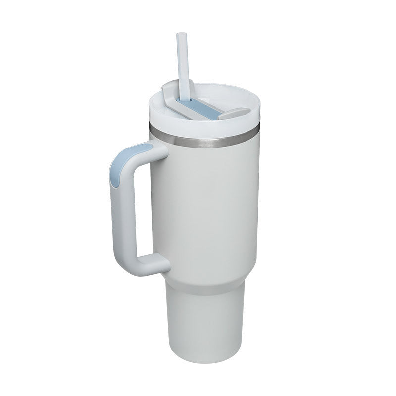 40 Oz Stainless Steel Tumbler – Insulated Travel Mug with Straw & Lid, Spill Proof