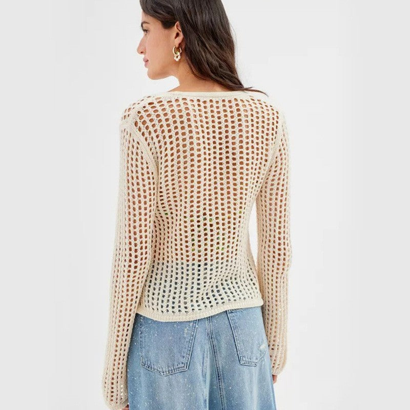 Crochet Knit Cardigan – Beach Cover Up