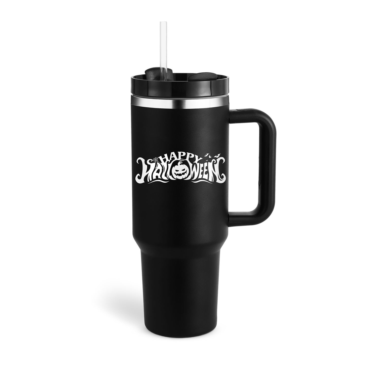 40 Oz Stainless Steel Tumbler – Insulated Travel Mug with Straw & Lid, Spill Proof