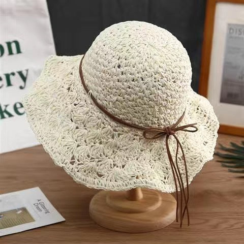 Handmade Crochet Straw Hat