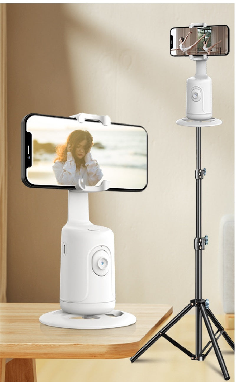 AI Smart Face Tracking Gimbal – 360° Auto Phone Holder for Video, Vlog, and Live Streaming