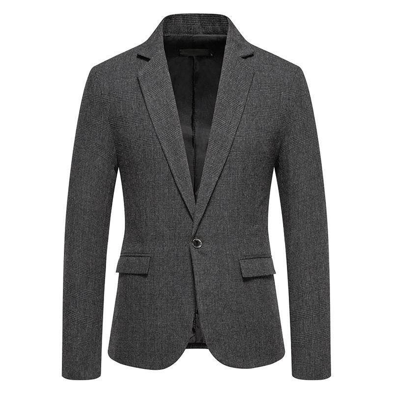 European Size Men's Fashion Woolen Casual Small Suit Coat - YAXSO