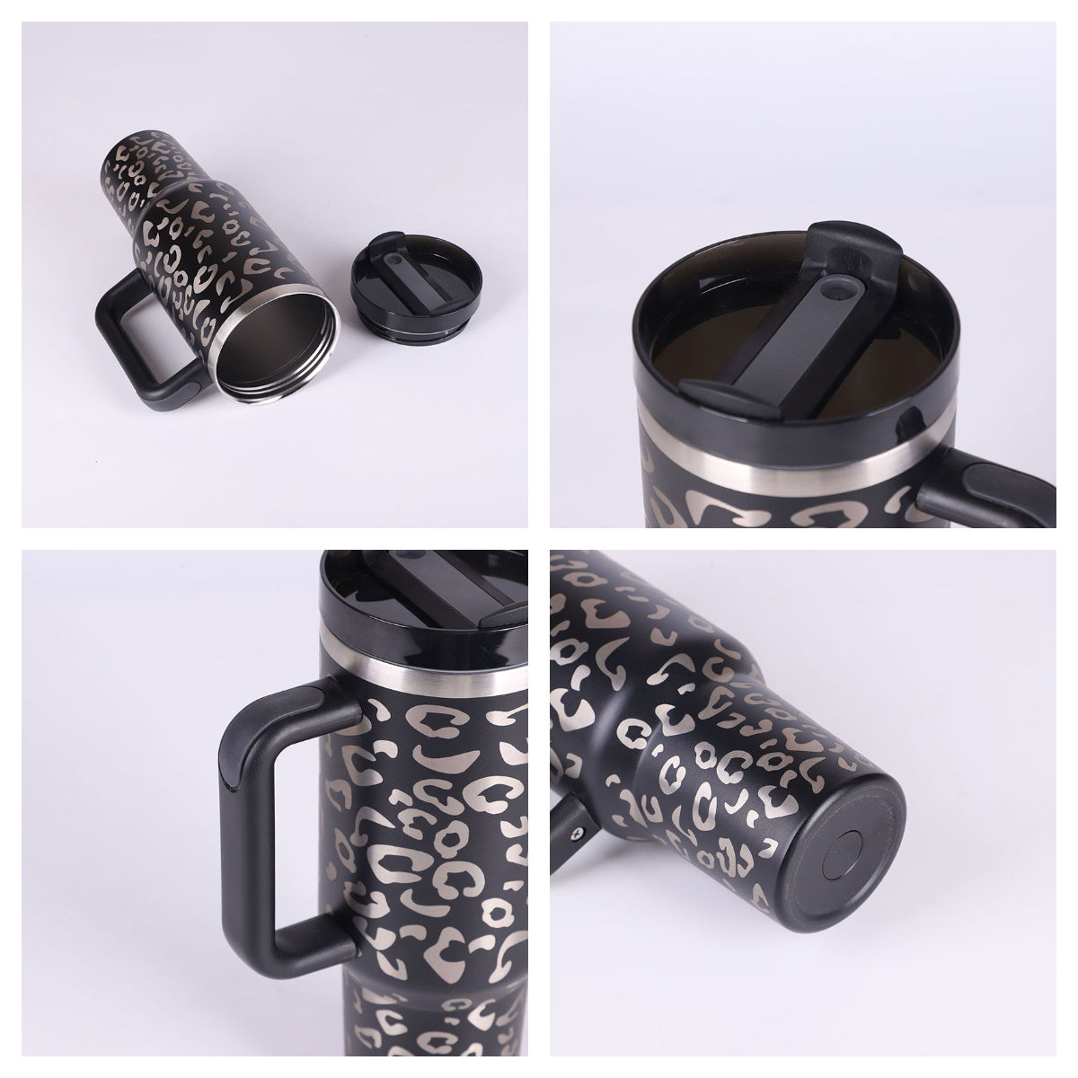 40 Oz Stainless Steel Tumbler – Insulated Travel Mug with Straw & Lid, Spill Proof