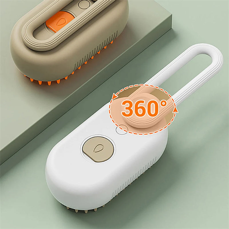-in-1 Electric Pet Grooming Brush – Steam Spray Massage Comb for Cats & Dogs