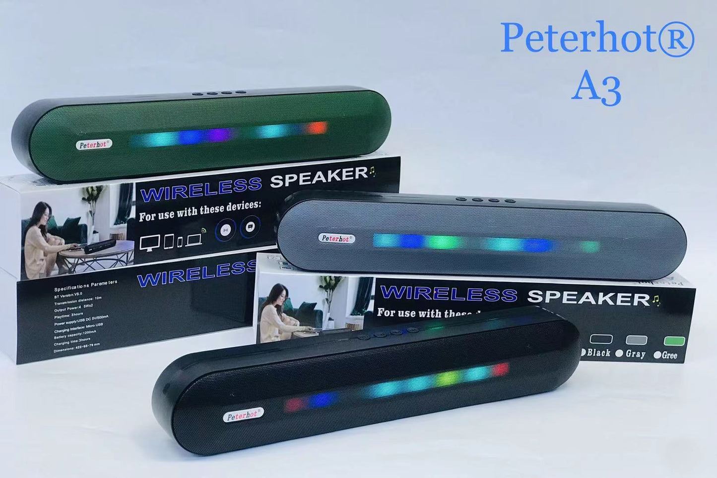 Bluetooth Speaker With LED Breathing Light
