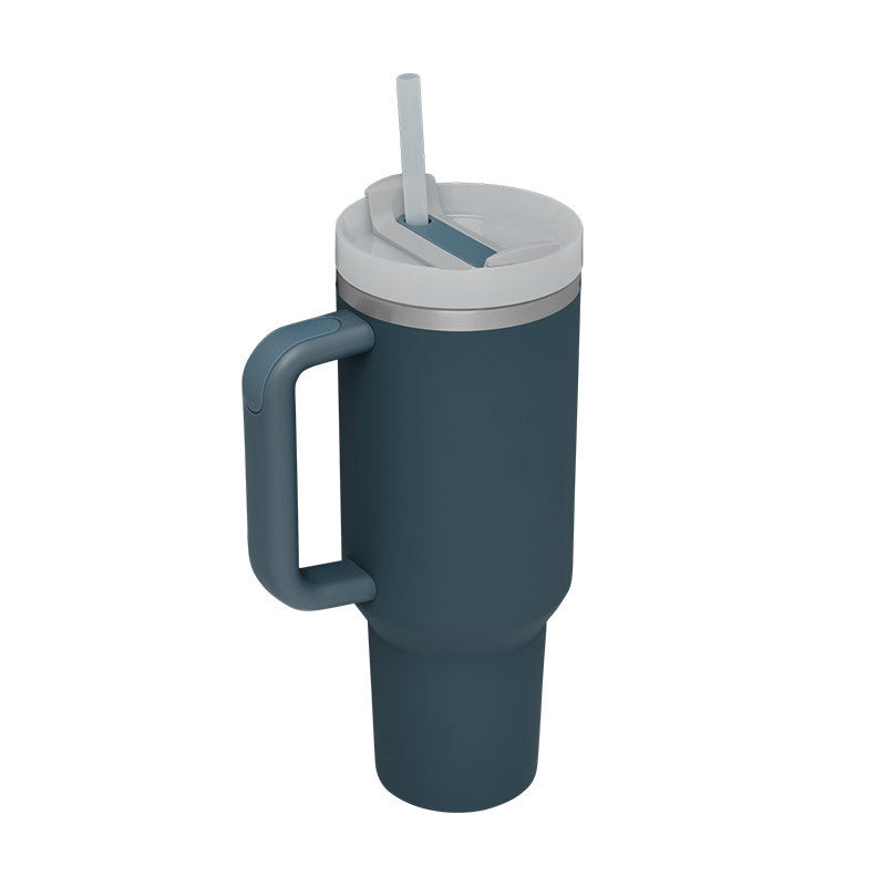 40 Oz Stainless Steel Tumbler – Insulated Travel Mug with Straw & Lid, Spill Proof