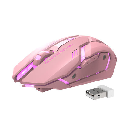 Pink gaming mouse with USB receiver. YAXSO UAE ONLINE STORE