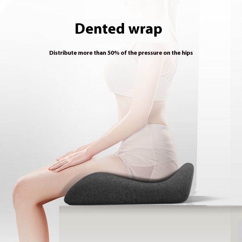 Cushion Office Chair Cushion Long-sitting Artifact Thickened Non-collapse Memory Foam Seat Cushion Ice Silk Breathable Men Seat Cushion - YAXSO