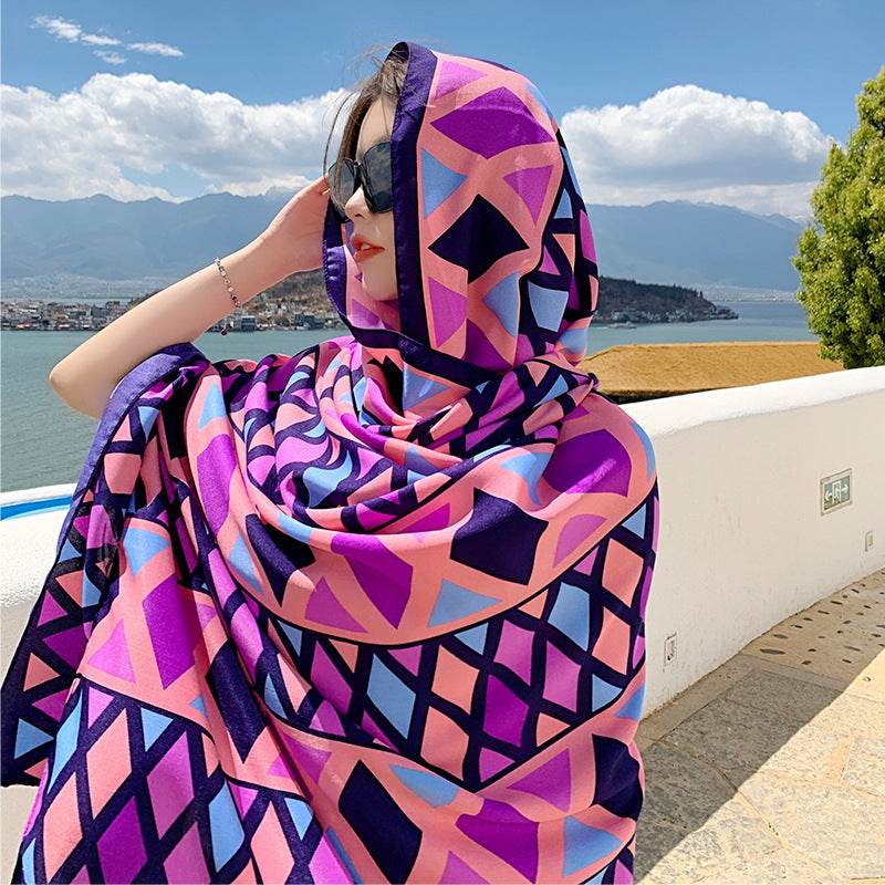 Sanya Seaside Holiday Shawl Scarf Scarf Women's Summer Travel - YAXSO