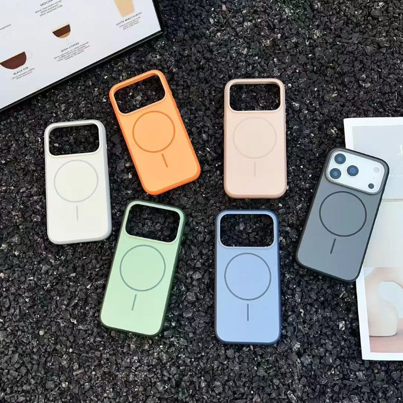 17-in-one button phone case set with circular insert, assorted colors