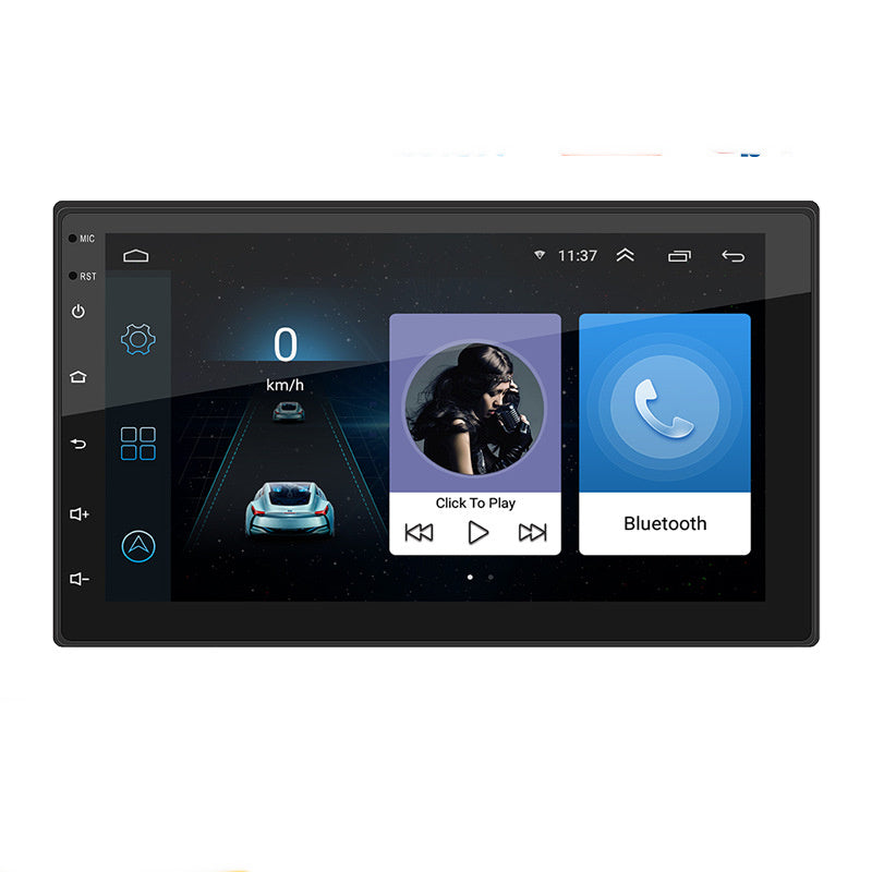 Car multimedia display with touchscreen interface on a white background. YAXSO STORE 