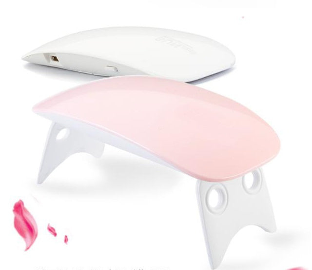 Pink and white Nail Drayer on a white background