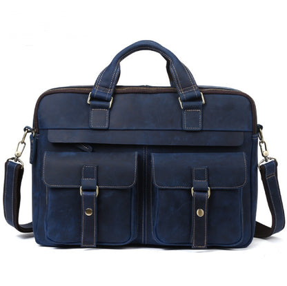 Men's Business Briefcase cowhide Leather