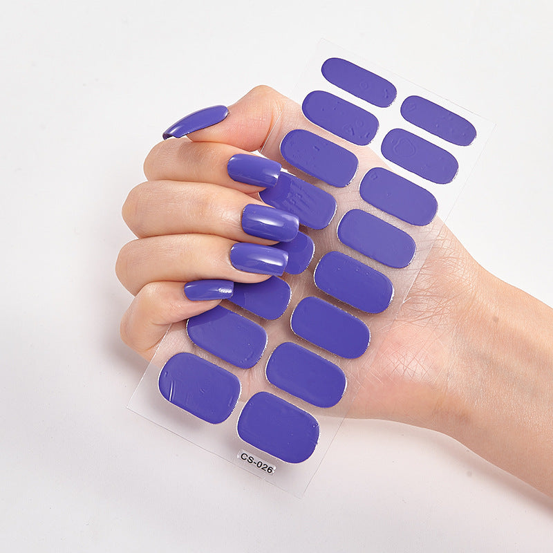 Nail Sticker Wraps Color Nail Art Sticker Full Sticker
