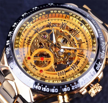 Luxury Automatic Mechanical Steel Watch - YAXSO