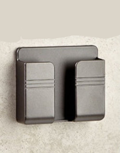 Two black wall hooks on a beige background with '2pcs' text above.