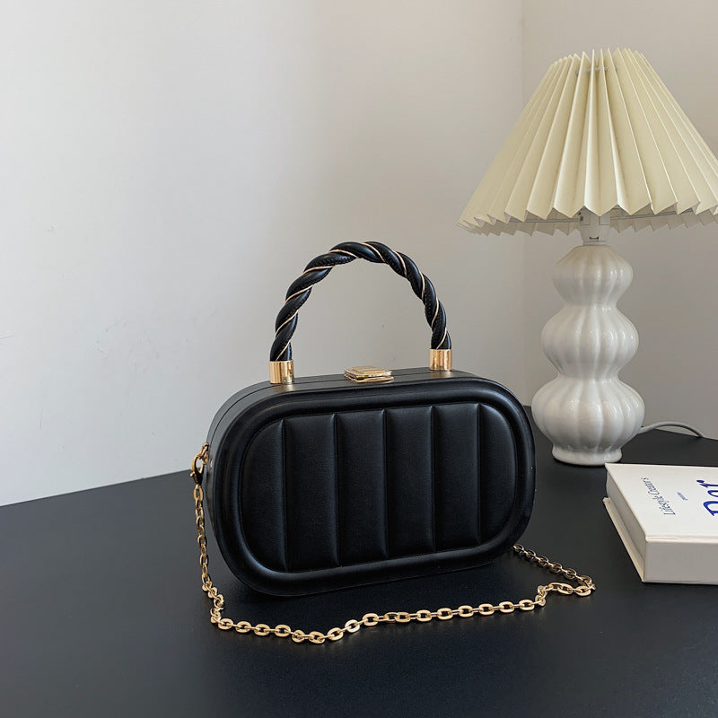 Chain Box Bag Women's Fashion Simple Portable Shoulder Messenger Bag - YAXSO