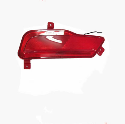 Red car side indicator on a white background