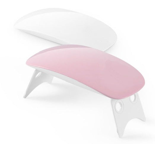 White and pink nail Drayer on a white background