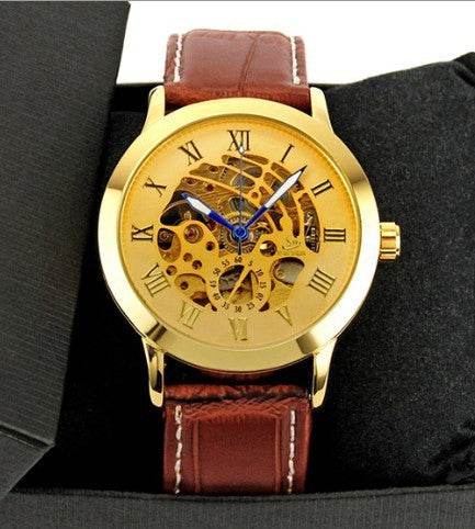 Men's Fashion Hollowed-out Automatic Mechanical Watch - YAXSO