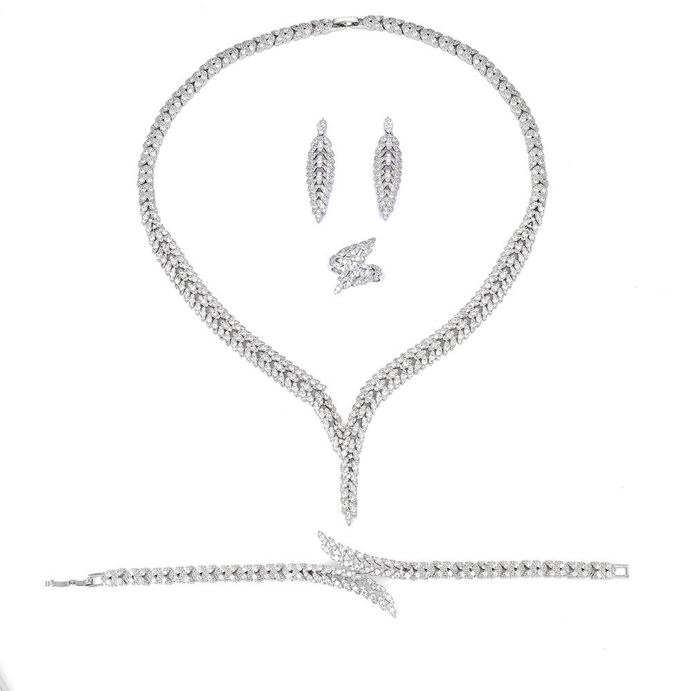 Weddings And Banquets Zircon Jewelry Set