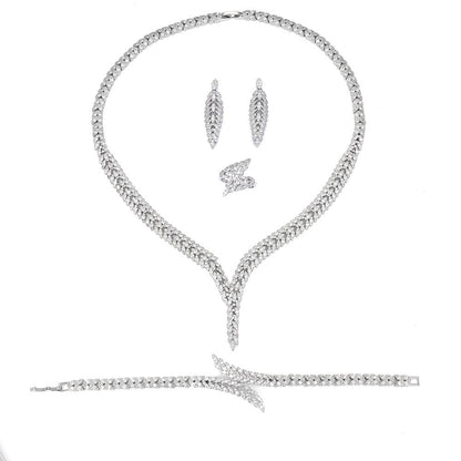 Weddings And Banquets Zircon Jewelry Set