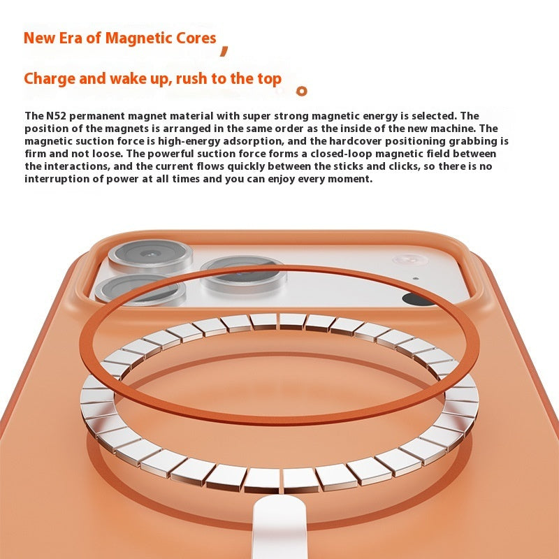 Orange electronic device with metallic components. YAXSO UAE ONLINE STORE