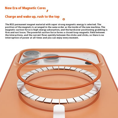 Orange electronic device with metallic components. YAXSO UAE ONLINE STORE