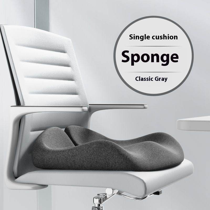 Cushion Office Chair Cushion Long-sitting Artifact Thickened Non-collapse Memory Foam Seat Cushion Ice Silk Breathable Men Seat Cushion - YAXSO