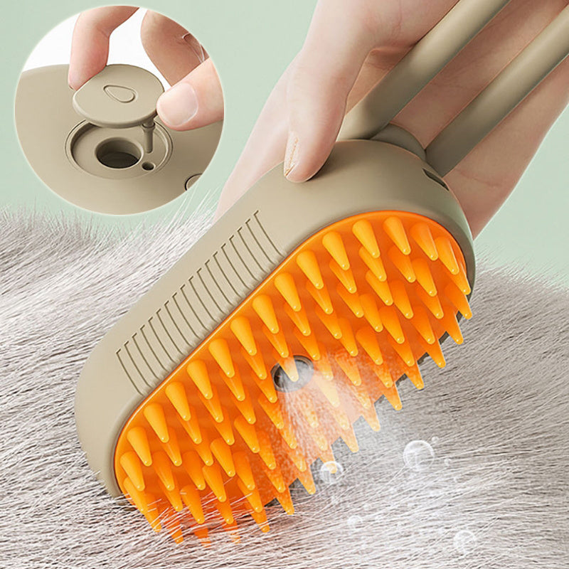 -in-1 Electric Pet Grooming Brush – Steam Spray Massage Comb for Cats & Dogs