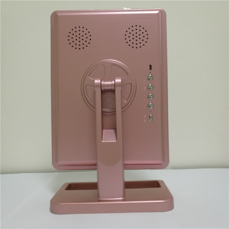 Pink electronic device with a stand. UAE
