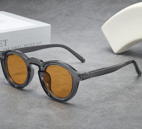 Retro Round Small Frame Sunglasses for Men & Women