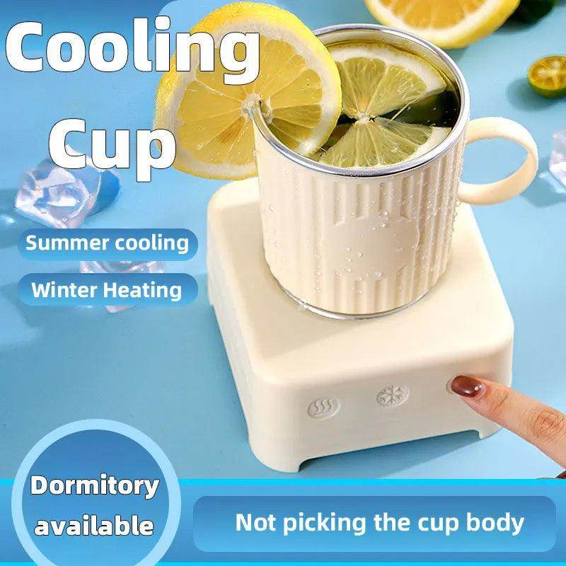 Mini Quick Cooling Cup Beer Beverage Rapid Refrigeration Ice Maker Machine Cold Drink Heating Home Dormitory Food Grade 400ml Kitchen Gadgets - YAXSO