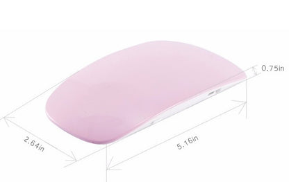 Pink Nail Drayer with dimensions labeled on a white background