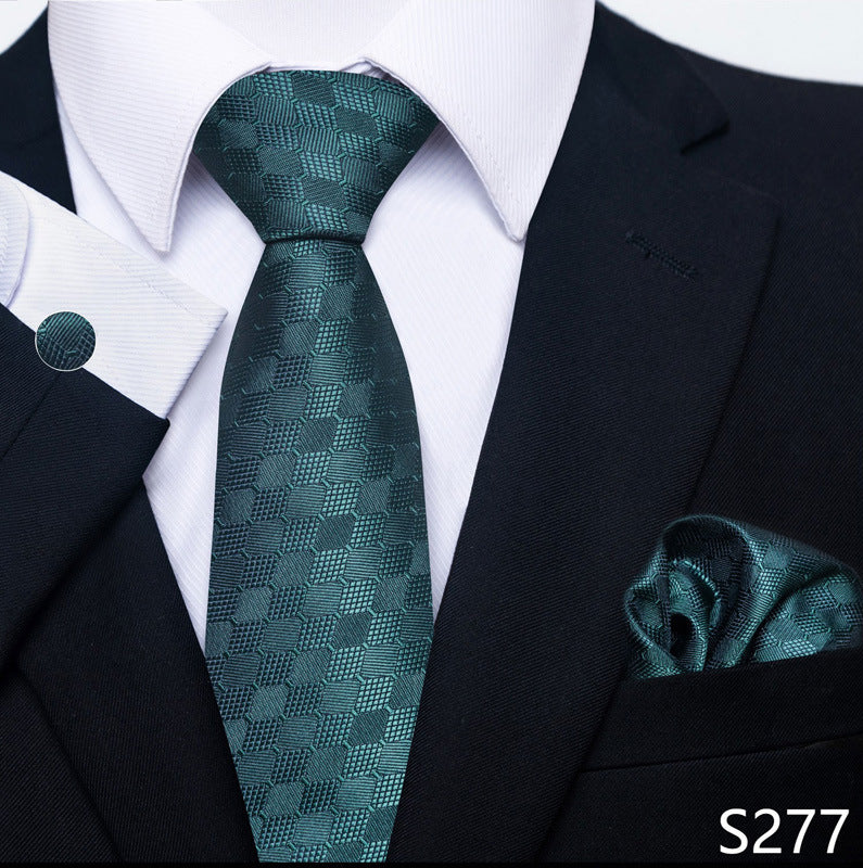 green formal tie