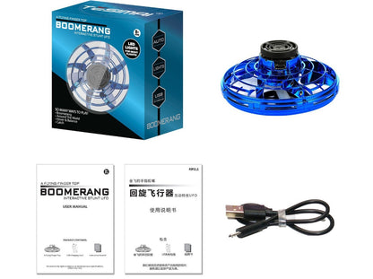 Boomerang toy set with packaging, toy, USB cable, and user manual. YAXSO UAE ONLINE STORE