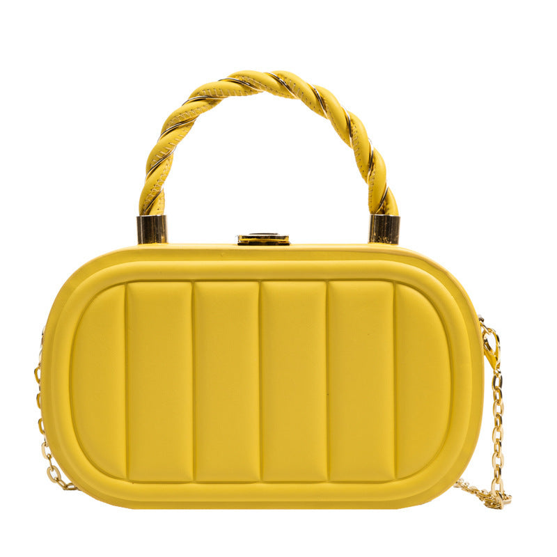 Chain Box Bag Women's Fashion Simple Portable Shoulder Messenger Bag - YAXSO