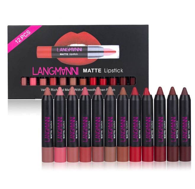 Matte Lipstick Waterproof Long-lasting Velvet Lipstick Set - YAXSO
