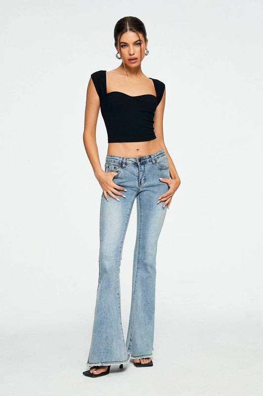 Solid Ribbed Sleeveless Crop Top