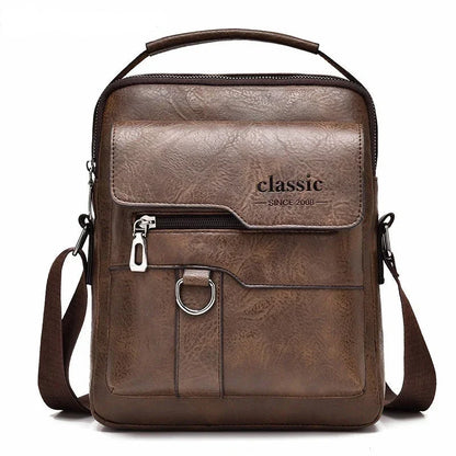 Men's PU Leather Shoulder Bag - YAXSO