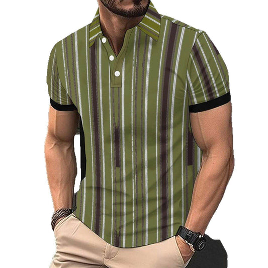 Fashion Casual Men's American Printed Short Sleeve - YAXSO