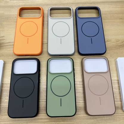Set of phone case mockups in various colors on a wooden surface