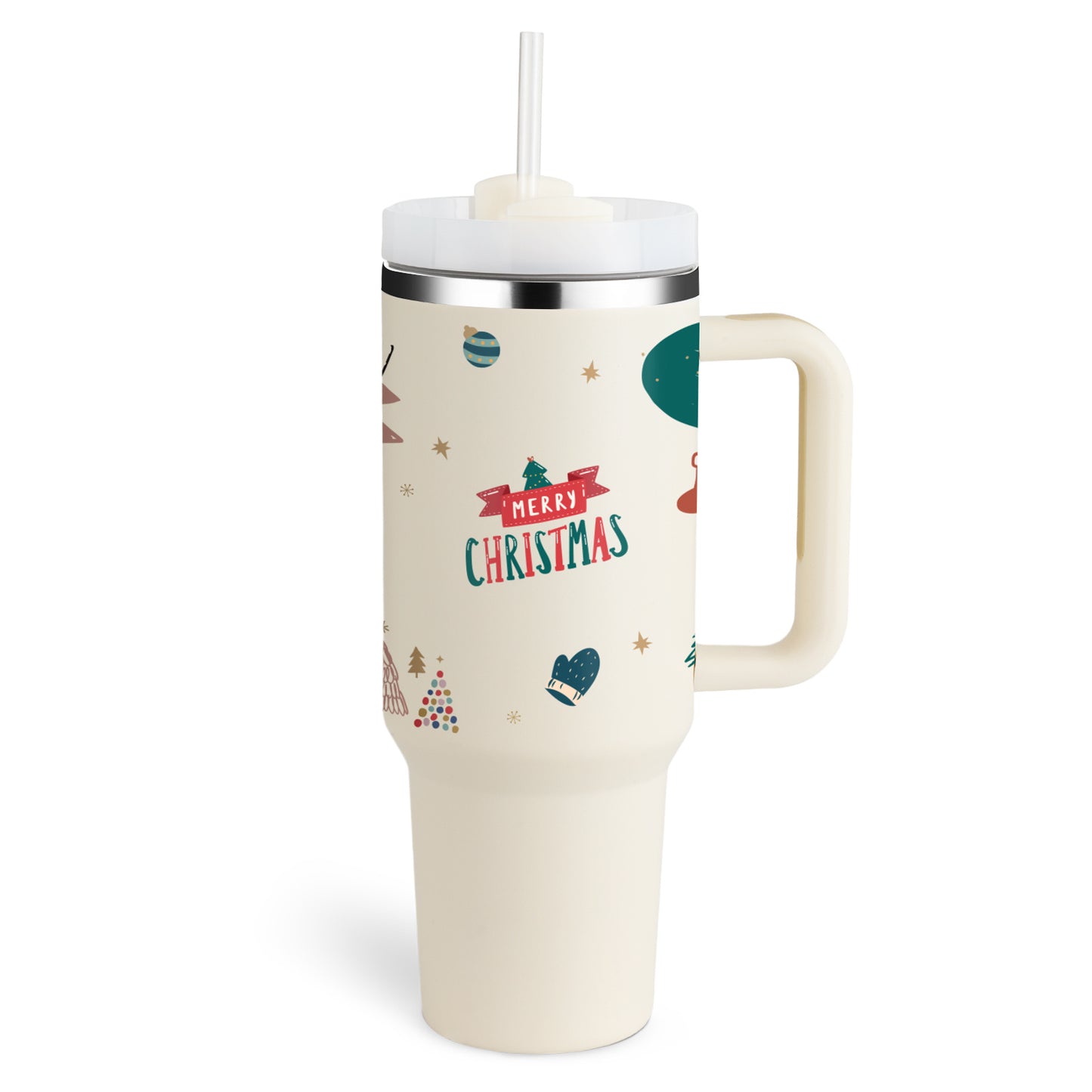 40 Oz Stainless Steel Tumbler – Insulated Travel Mug with Straw & Lid, Spill Proof