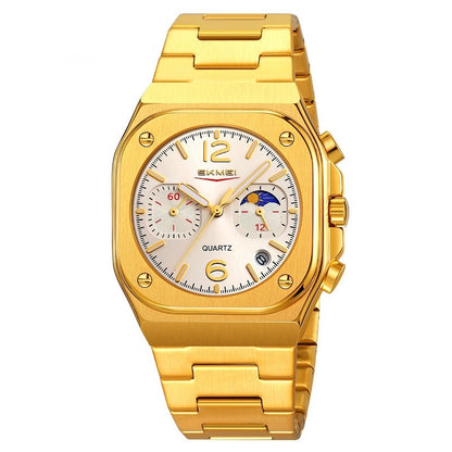 Men's Waterproof Multifunctional Quartz Watch