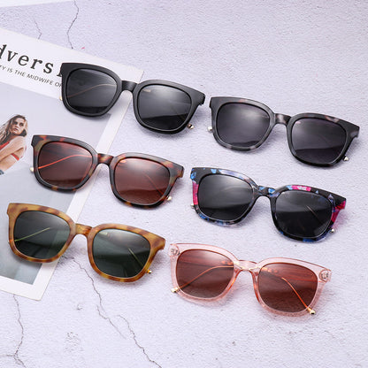 Set of women’s polarized sunglasses with assorted frames and tinted lenses